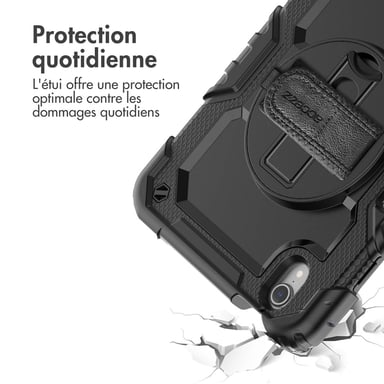 Accezz Coque arrière Defender XT pour Apple iPad Mini 7 (2024) / iPad Mini 6 (2021) - Noir