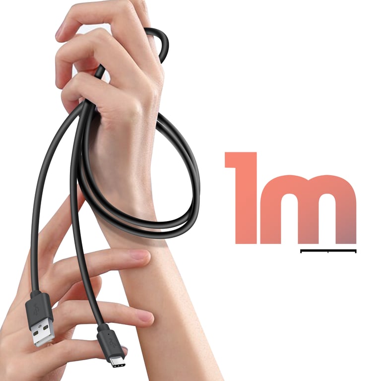 Câble USB vers USB C 1m pour Téléphone Produit officiel Neuf - vue 3