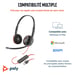 POLY Blackwire 3220 cuffie stereo USB-C + adattatore USB-C/A