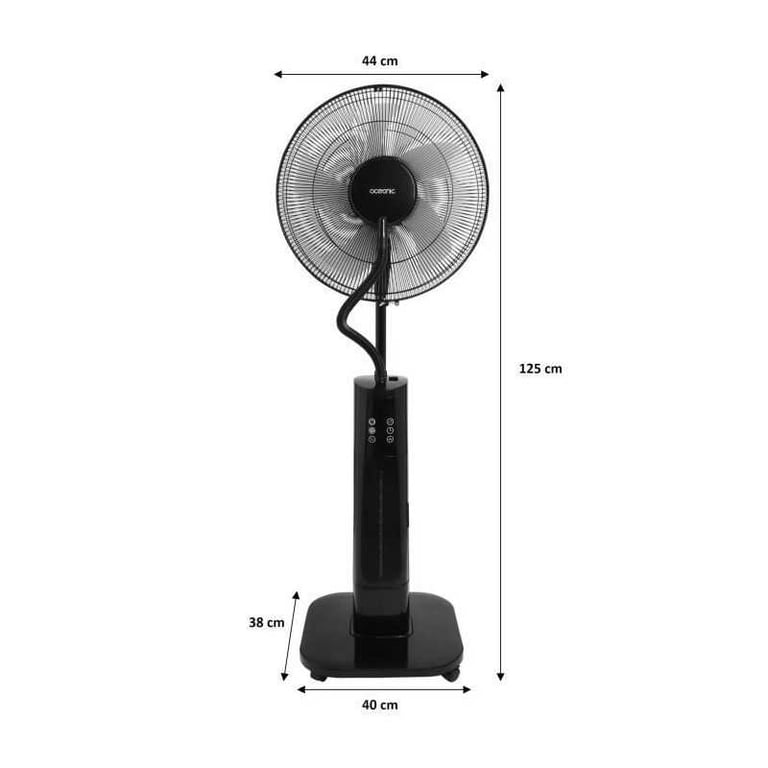 OCEANIC Ventilateur brumisateur sur pied 2 en 1 Ø44 cm 2 Télécommande Minuterie - vue 5