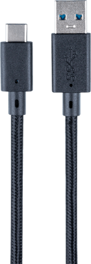 Câble Manette PS5 USB A/USB C 3m Noir Nacon