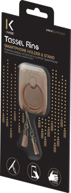 Anello pompon porta smartphone