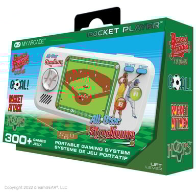 My Arcade - Pocket Player All-Star Stadium - Console di gioco portatile - 307 giochi in 1
