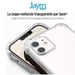 JAYM - Coque Renforcée pour Apple iPhone 15 Pro - Souple et résistante - Certifiée 2 Mètres de chute - Transparente