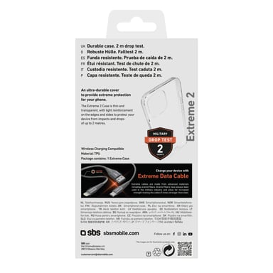 SBS TEUNBKEX2IP1467P cover protettiva per cellulare 17 cm (6,7'') Cover trasparente Apple iPhone 14 Pro Max