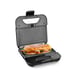 Kitchencook - Appareil à Sandwich 3en1 - 800w - Revêtement Antiadhésif - Plaque(21,6x12cm) - Contrôle Thermostat - Noir