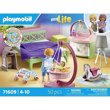 71609 Chambre de parents avec berceau suspendu, Maison d'architecte, My Life, 50 pieces, Des 4 ans