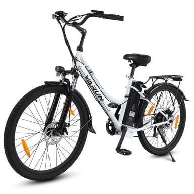Bici elettrica per adulti VARUN, 26 pollici, motore da 250 W, batteria rimovibile da 48 V 7,8 Ah, 7 velocità