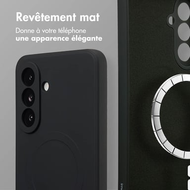 imoshion Coque Couleur avec MagSafe pour Samsung Galaxy A56 - Noir