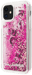 Custodia Karl Lagerfeld Bling Bling con charms fluttuanti per Apple iPhone 11, rosa