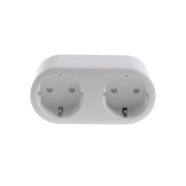 Toma doble 16A Wi-Fi + Bluetooth con contador (UE Tipo F) - Priska Duo Easy EU