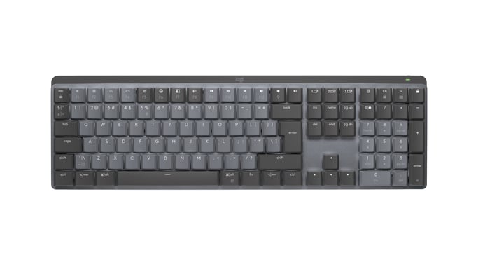 Logitech 920-010757 Tastiera da tavolo RF senza fili + Bluetooth QWERTY US International Graphite, Grigio