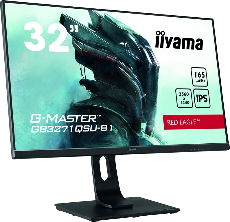 Ecran PC Gamer - IIYAMA G-Master Red Eagle - 31,5 WQHD - Dalle IPS - 1 ms -  165 Hz - HDMI / DisplayPort / USB 3.0 - AMD FreeSync