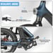 Bici elettrica pieghevole MAXTRON Smart30 con batteria rimovibile da 36 V 9,6 Ah e sensore di coppia