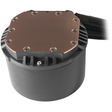 Mars Gaming ML-PRO360, Refrigeración Líquida CPU Profesional, TDP 600W, 3x Ventiladores FDB Ultra-silenciosos, Bomba Opti-Chamber con Anillo de Iluminación Blanco, Multisocket Universal, Negro