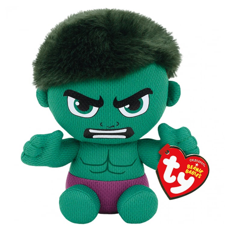 Marvel Beanie Babies Small Hulk Neuf