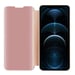 Coque pour Apple iPhone 13 PRO MAX en KUNZIT ROSE Clear View Housse de protection Étui de protection miroir avec fonction de support Protection à 360 degrés
