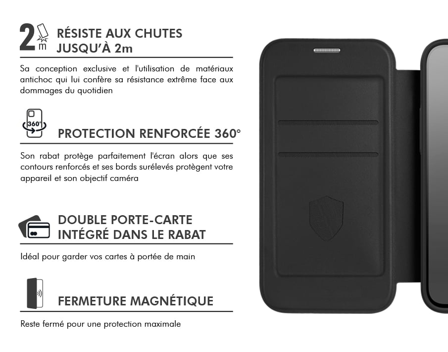 Etui Forcecase Folio Magsafe pour iPhone 17 Air GRS - vue 5