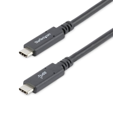 StarTech.com Cable de 1,8m USB-C a USB-C - PD de 5A - USB TipoC - Certificado para Funcionar con Chromebook - USB-IF - M a M - Cable de Carga USB C -