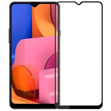 Evelatus Full Cover 2.5D Verre pour Samung Galaxy A20S (A207F) Antistatique / Colle Japon Noir