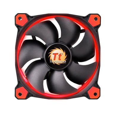 Thermaltake Riing 14 Boitier PC Ventilateur 14 cm Noir, Rouge