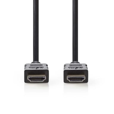 NEDIS Cable HDMI? de alta velocidad con Ethernet - Conector HDMI? - 2,0 m - Negro