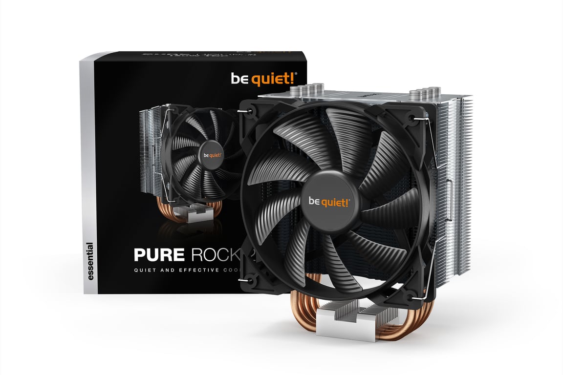 be quiet! Pure Rock 2 Processeur Refroidisseur d'air 12 cm Argent 16 pièce(s) - Neuf