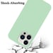 Coque pour Apple iPhone 14 PRO en LIQUID LIGHT GREEN Housse de protection Étui en silicone TPU flexible