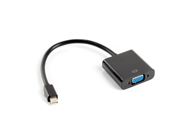 Lanberg AD-0006-BK câble vidéo et adaptateur 0,2 m VGA (D-Sub) Mini DisplayPort