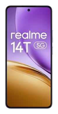 realme 14T 16,9 cm (6.67'') Android 15 5G 8 GB 256 GB 6000 mAh Púrpura