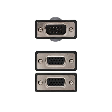 Nanocable CABLE BIFURCADOR SVGA HDB15/M-2xHDB15/H 45 CM