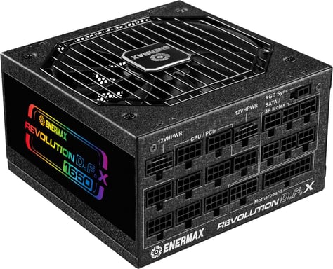 Fuente de alimentación ENERMAX Revolution DFX 1650W 80+ Gold ATX3.0 PCIe 5.0 12V-2x6 DC-DC modular