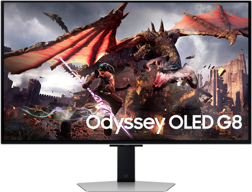 Samsung G80SD PC schermo piatto 81,3 cm (32'') 3840 x 2160 pixel 4K Ultra HD OLED Argento