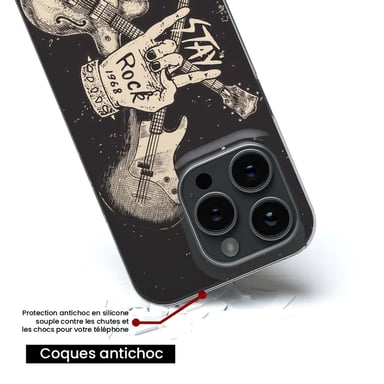 Funda de silicona - Compatible con Google Pixel 8 - diseño stay rock