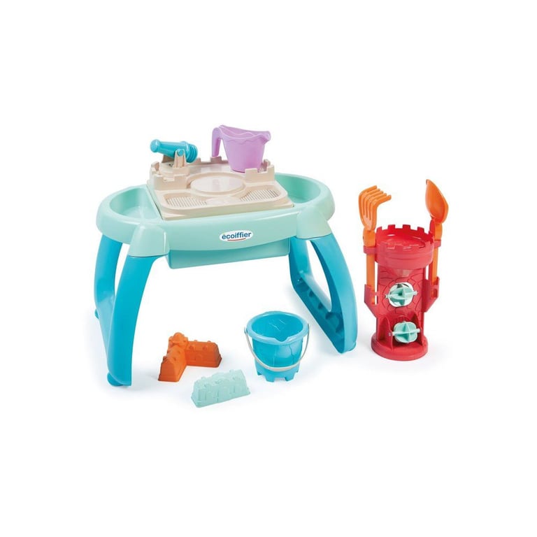 Table de jeu sable et eau ECOIFFIER Plage 4603 3 compartiments 9 accessoires Neuf - vue 3