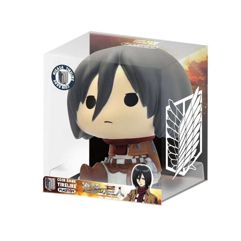 Tirelire Chibi Mikasa Ackerman Collection Attaque des Titans Neuf
