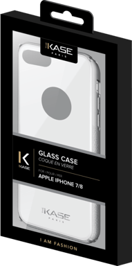 Funda de cristal para Apple iPhone 7/8, blanco luminoso