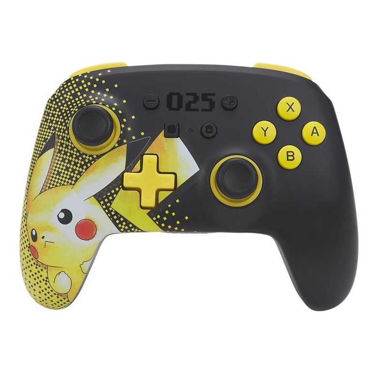 PowerA 1521476-01 accessoire de jeux vidéo Noir, Jaune Bluetooth/USB Manette de jeu Analogique/Numérique Nintendo Switch, Nintendo Switch Lite - Neuf