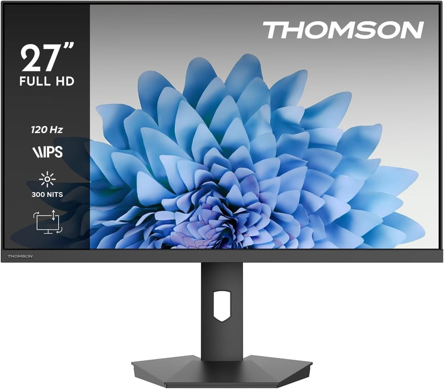 THOMSON 27 FHD Moniteur120HzIPSHDR10HDMI x1USB x1PivotantOrientableInclinableAdaptive SyncÉcran antirefletM27FB5C15 - vue 2