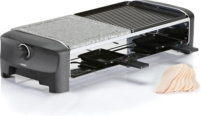 Raclette pierre et plancha 8 personnes 1300 W Noir - Neuf