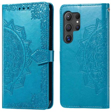 imoshion Etui de téléphone portefeuille Mandala pour Samsung Galaxy S25 Ultra - Turquoise