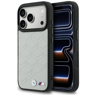 Étui BMW M Shape Logo MagSafe pour iPhone 17 Pro Max, gris