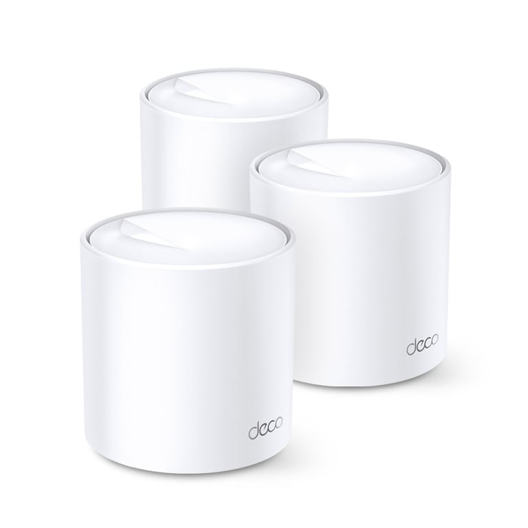 TP-LINK DECO X60(3-PACK) système Wi-Fi maillé Bi-bande (2,4 GHz / 5 GHz) Wi-Fi 6 (802.11ax) Blanc 2 Interne - Neuf