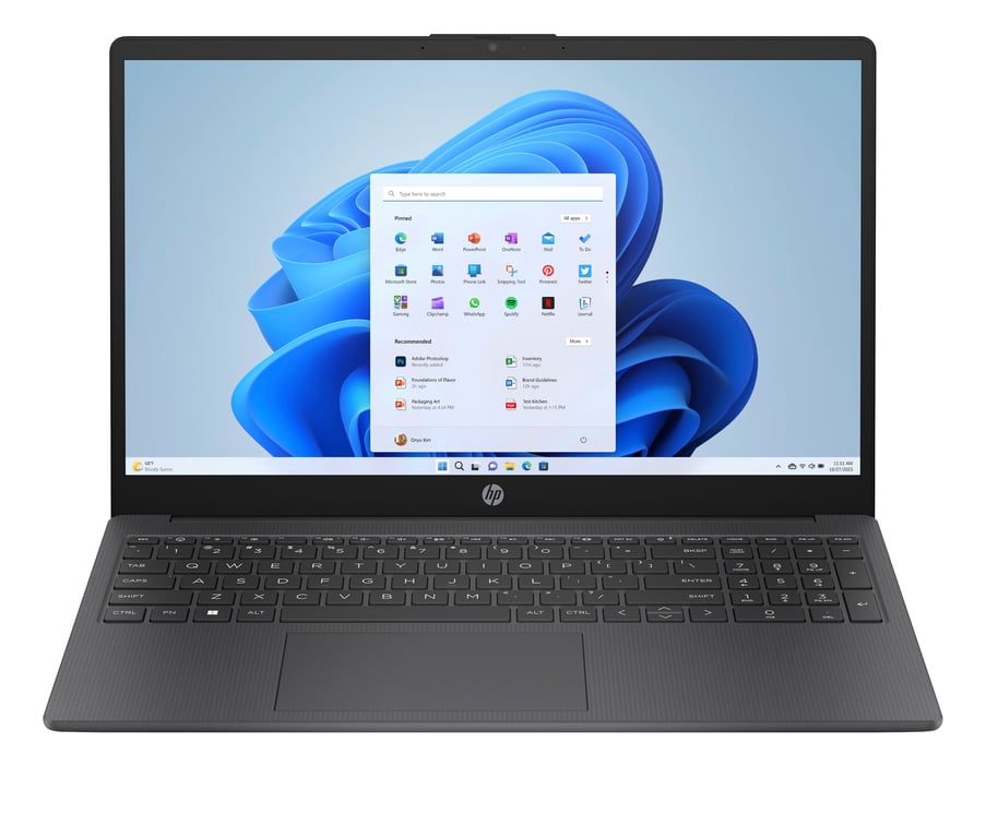 HP 15-fd0064nf Intel® Core™ i3 i3-N305 Ordinateur portable 39,6 cm (15.6 ) Full HD 8 Go DDR4-SDRAM 256 Go SSD Wi-Fi 6 (802.11ax) Windows 11 Home Gris - Neuf