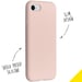 Accezz Coque Liquid Silicone pour Apple iPhone SE (2022 / 2020) / 8 / 7 - Rose