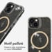 imoshion Coque arrière transparente Pailletée avec MagSafe pour Apple iPhone 13 - Doré
