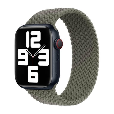 Bracelet Solo tressé pour Apple Watch | 44/45/46/49 mm - Taille 11 - Olive