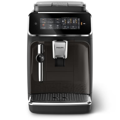 Philips Série 3300 SilentBrew Noir / Gris perle EP3324/40 Machine expresso broyeur, 5 boissons, mousseur lait