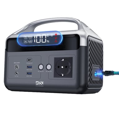 Stazione di alimentazione portatile DaranEner NEOZ2, batteria LiFePO4 da 192?Wh, uscita CA 300?W, potenza di picco 600?W, ingresso solare 60?W, USB?C PD 60?W, 2 × USB?A, uscita DC5521, protezione BMS, per campeggio e utilizzo all'aperto