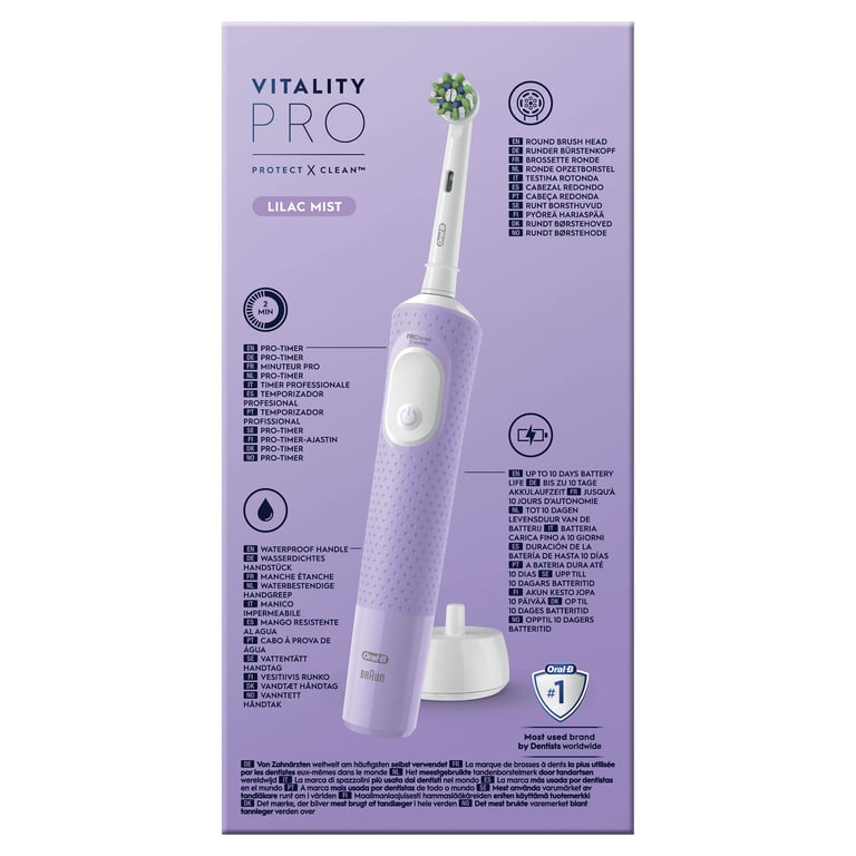 Oral-B Vitality Pro Adulte Brosse à dents rotative oscillante Violet - Neuf